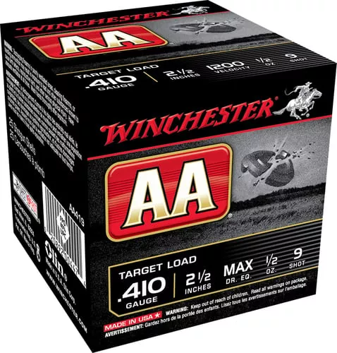 Winchester Ammo AA419 AA410Gauge 2.50" 1/2oz 9Shot 25 Per Box/10 Case