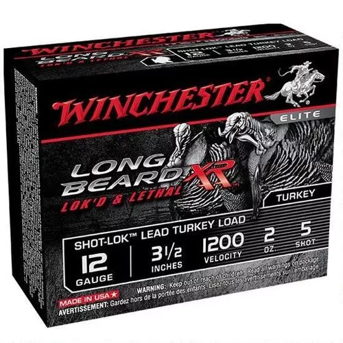 Winchester Ammo STLB12L5 Long Beard XR Shot-Lok 12 Gauge 3.50" 2 oz 5 Shot 10 Per Box/ 10 Case