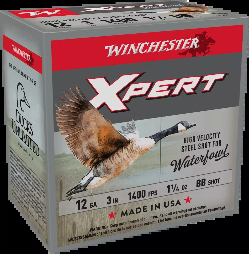 Winchester Ammo Super X Xpert High-Velocity Steel Waterfowl 12 Gauge 3in BB 1-1/4oz WEX123HBB