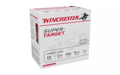 Winchester Ammo TRGT12907 Super-Target Light Target 12Gauge 2.75" 1oz 7.5Shot 25 Per Box/10 Case