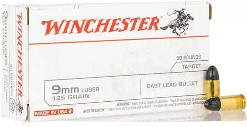 Winchester Ammo USA9MM125 USA 9mmLuger 125gr Cast Lead 50 Per Box