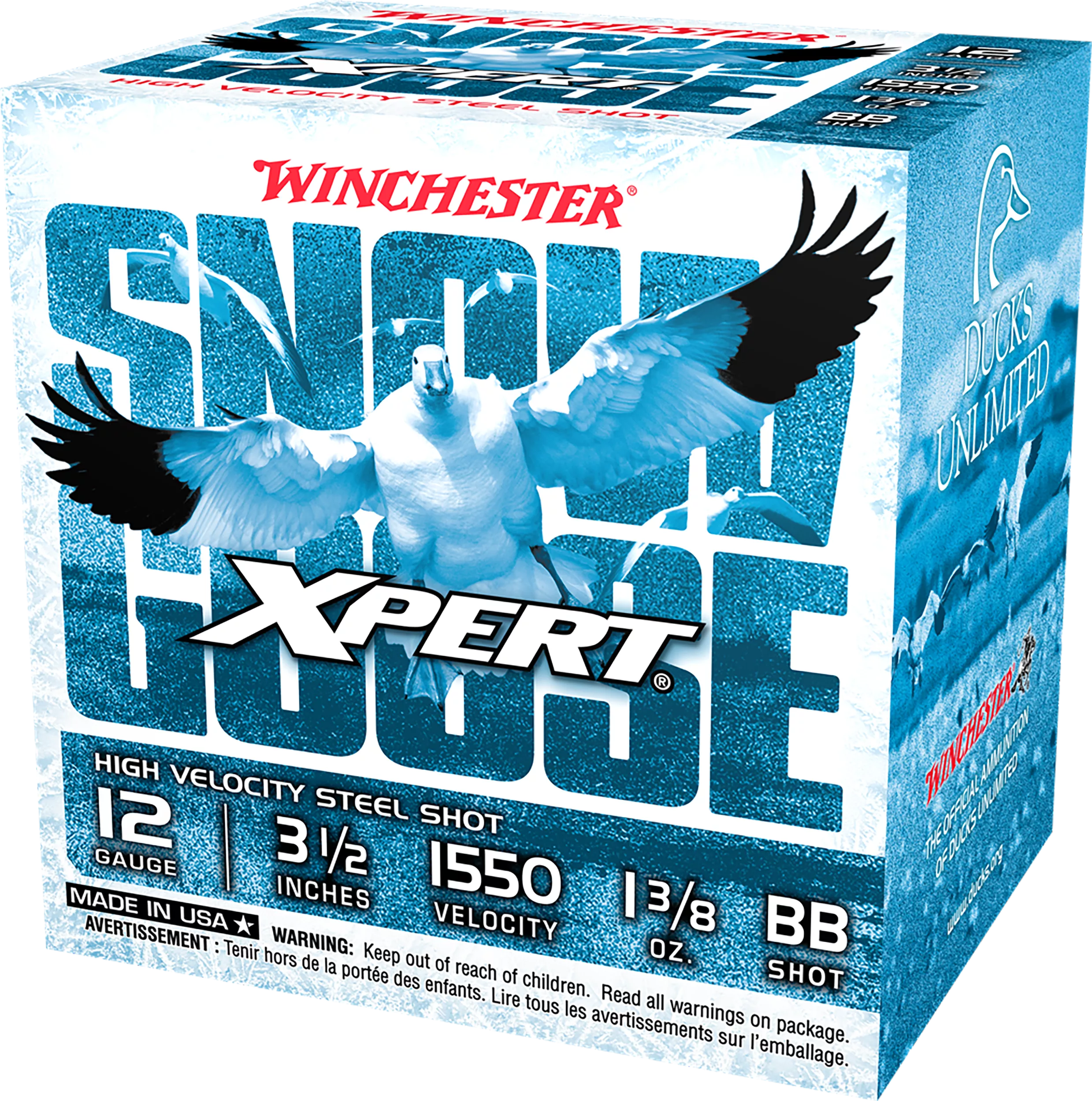 Winchester Ammo WXS12LBB Xpert Snow Goose High Velocity 12Gauge 3.50" 1 3/8oz BBShot 25 Per Box/10 Case