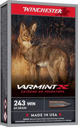 Winchester Ammo X243PXP Varmint X243Win 65gr Extreme Point 20 Per Box/10 Case