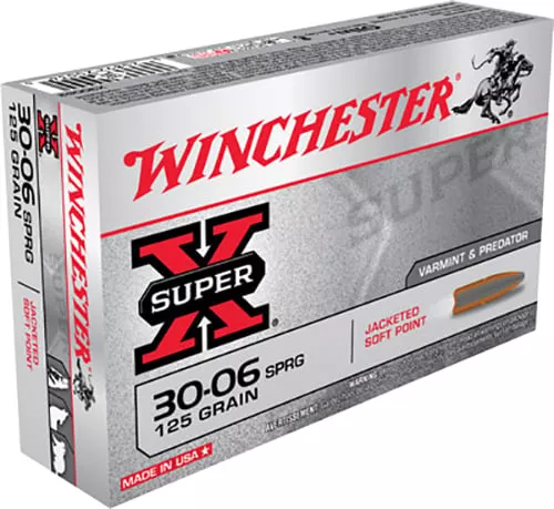 Winchester Ammo X30062 Super X30-06Springfield 125gr Pointed Soft Point 20 Per Box/10 Case