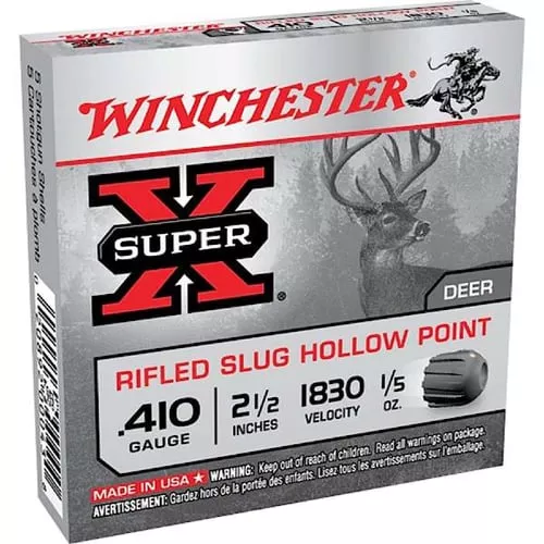 Winchester Ammo X41RS5VP Super X410Gauge 2.50" 1/5oz Rifled Slug Shot 15 Per Box/10 Case *Value Pack
