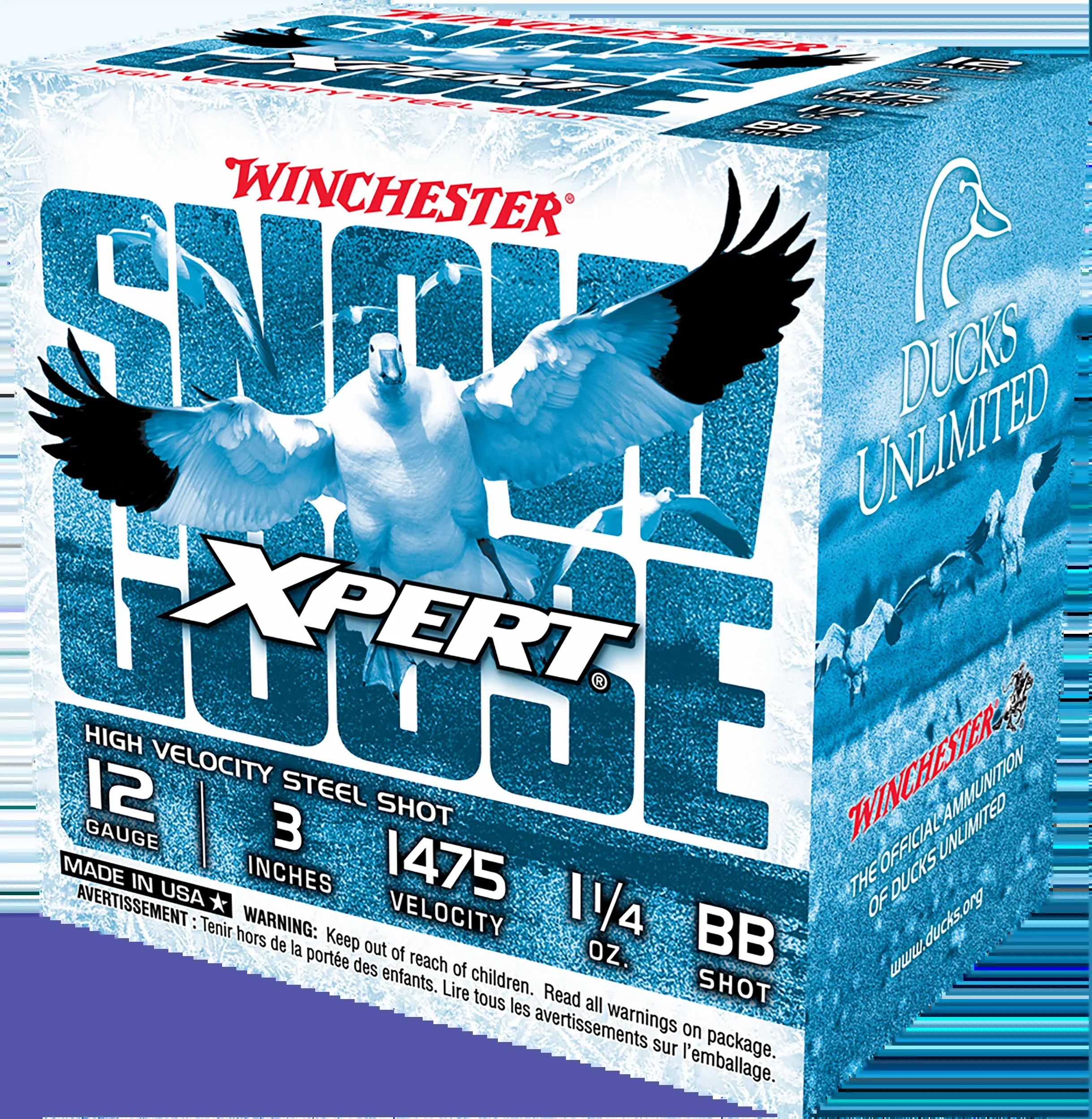 Winchester Ammo Xpert Snow Goose High Velocity 12 Gauge 3in Steel BB Shot 1-1/4oz 25rd WXS123BB