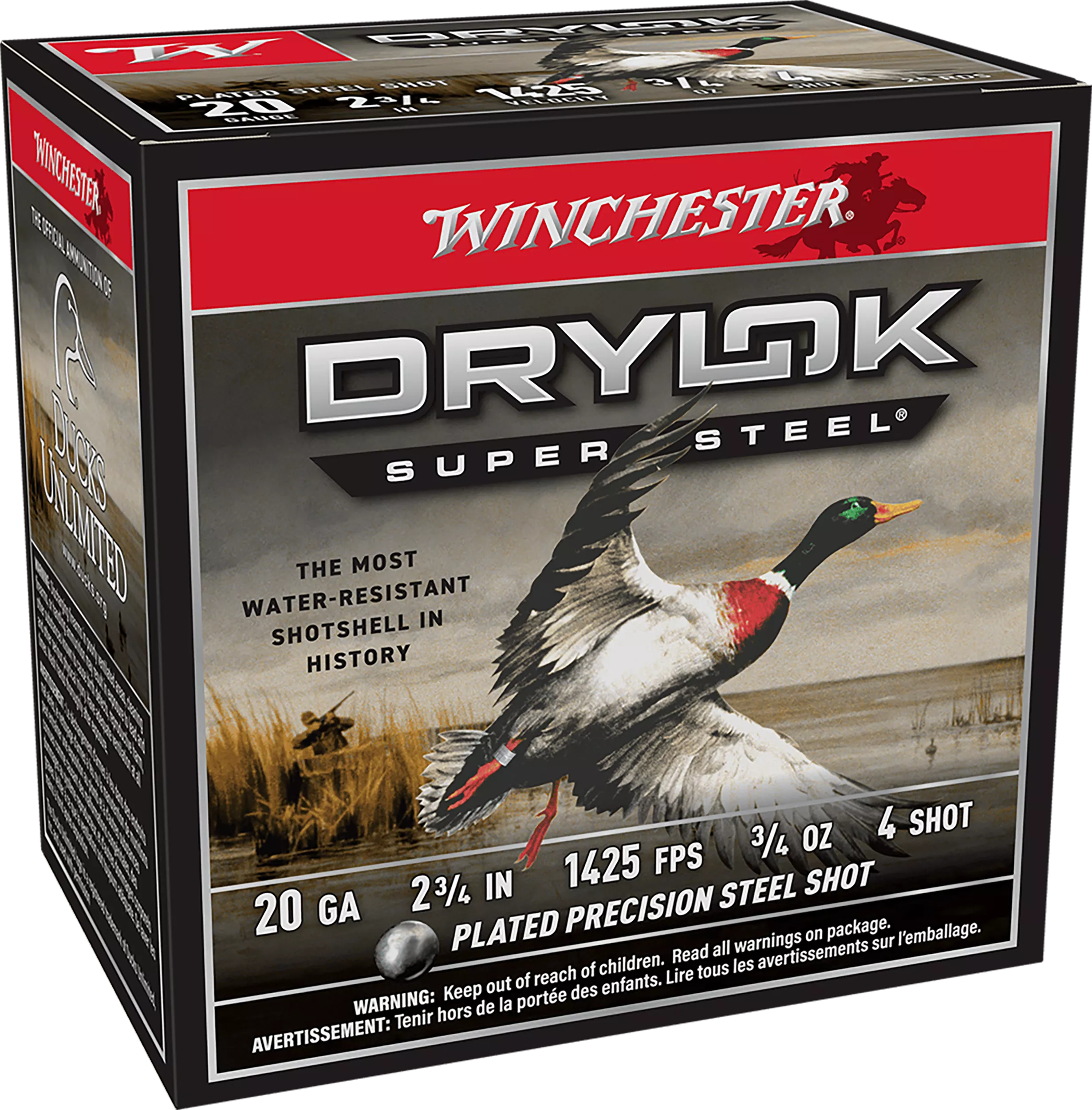 Winchester Ammo XS204 Drylok Super Steel Magnum 20Gauge 2.75" 3/4oz 4Shot 25 Per Box/10 Case