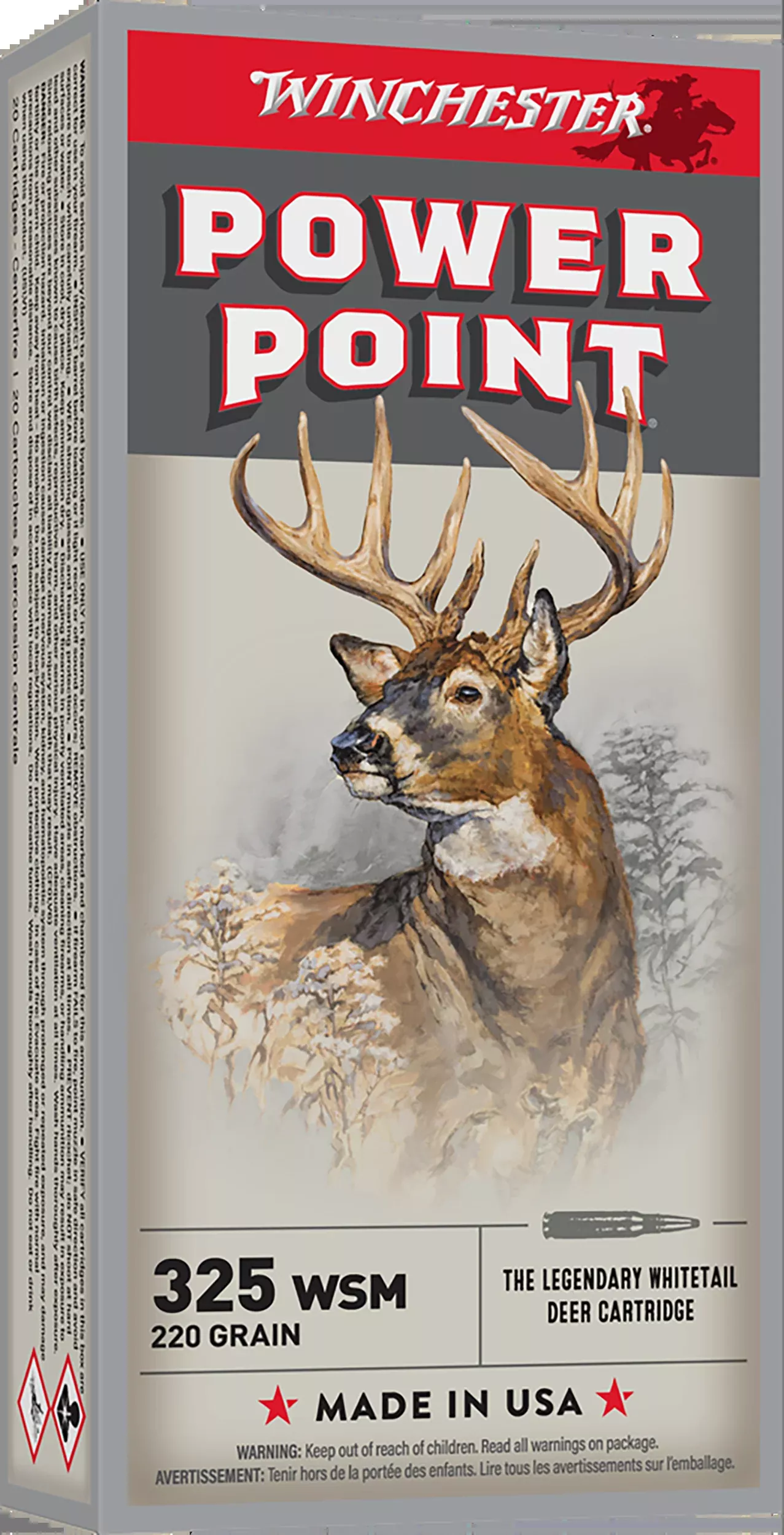 Winchester Super-X 325 WSM 220gr Power-Point - Box or Case