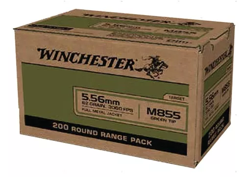 Winchester USA M855 Rifle Ammo