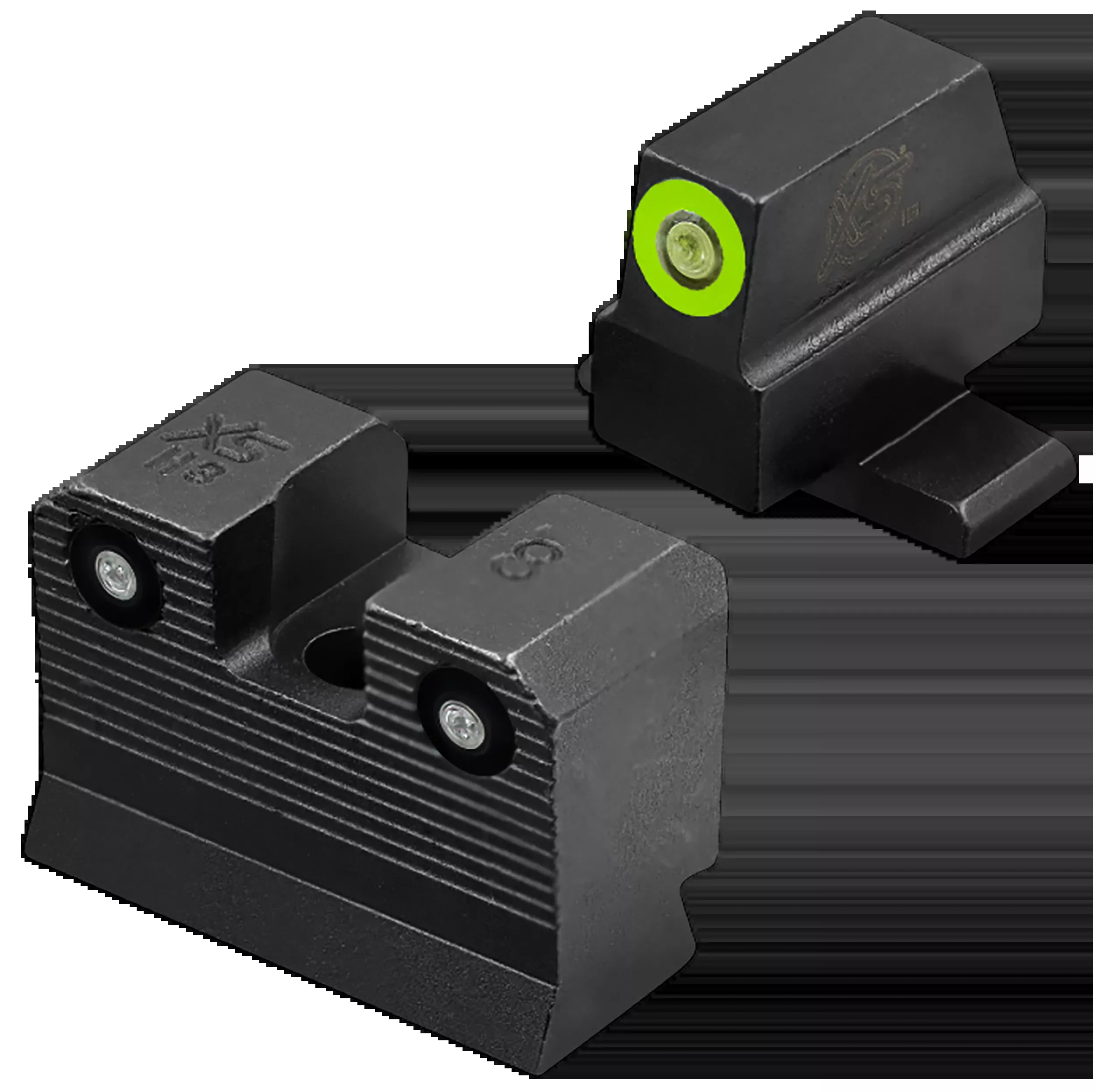 XS SIGHTS R3D 2.0 Tritium Night Sight Set for Sig, Springfield & FN Pistols – Green, SIR203P6G