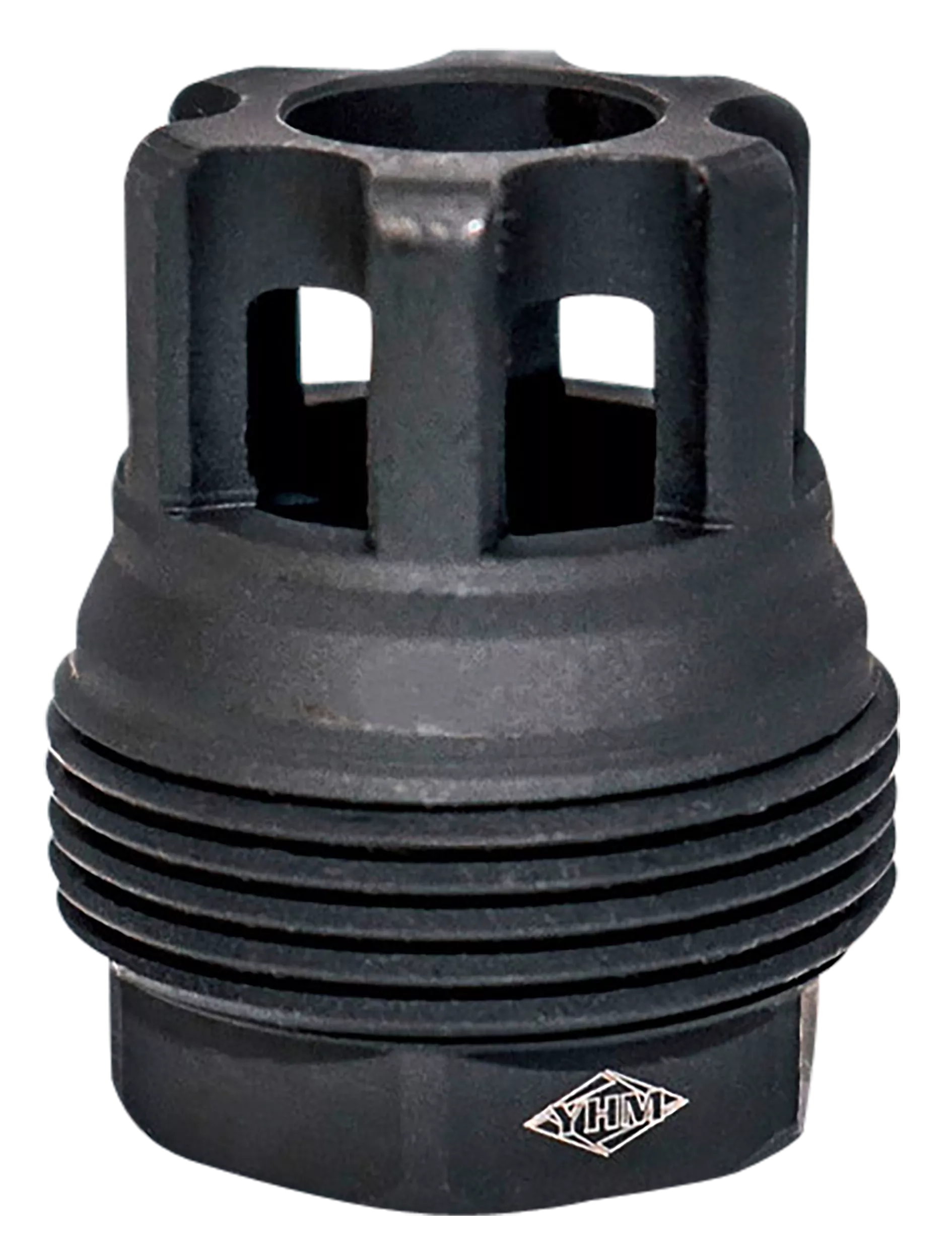 Yankee Hill 4401MB28 sRx QD Mini Muzzle Brake Black Phosphate Steel with 1/2"-28 tpi, 9mm, 1.10" OAL & 9.375" Diameter for sRx Adapters