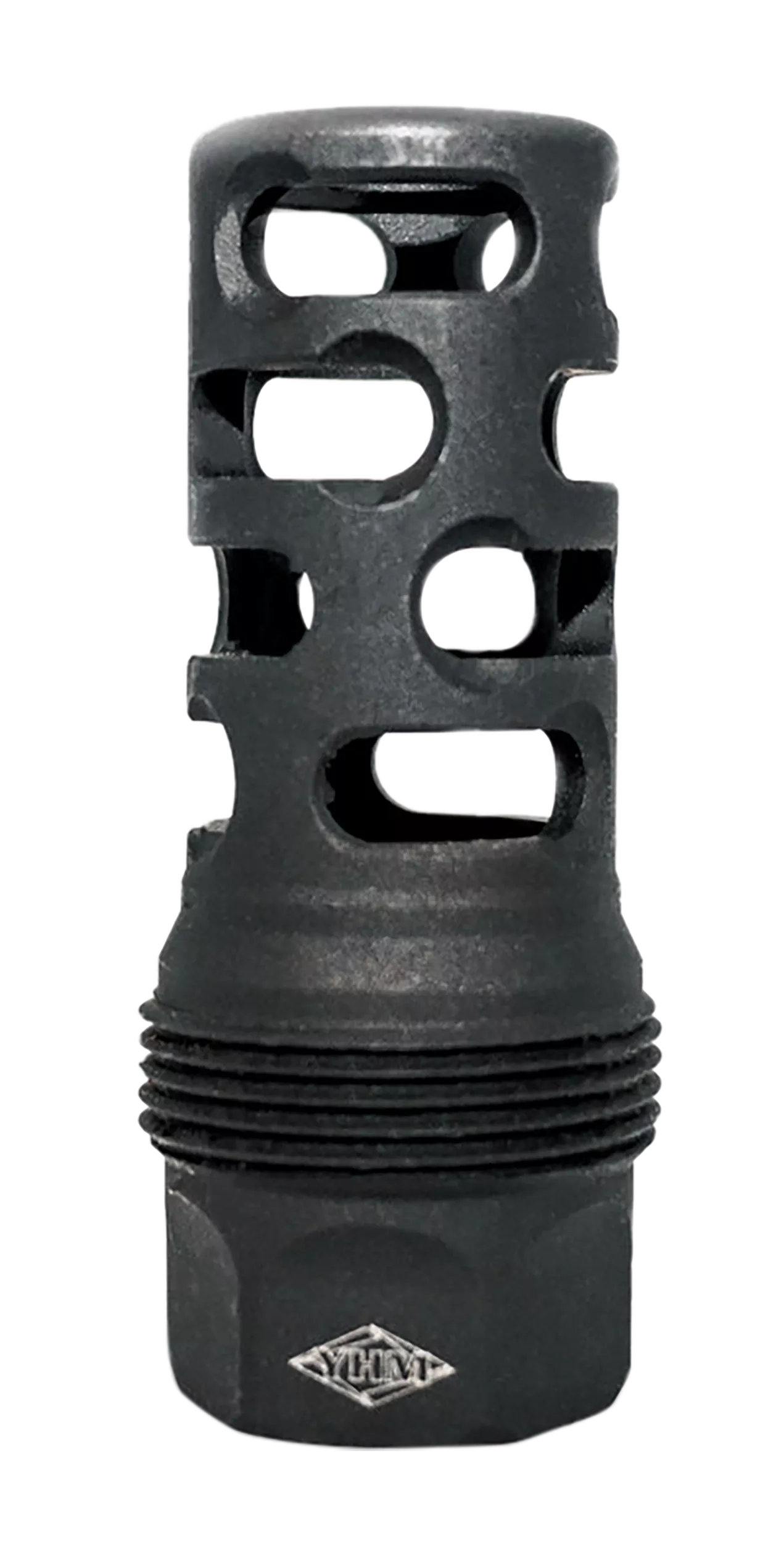 Yankee Hill 4405MB24 sRx Q.D. Muzzle Brake Long Black Phosphate Steel with 5/8"-24 tpi, 9mm, 2.30" OAL & 9.375" Diameter for sRx Adapters