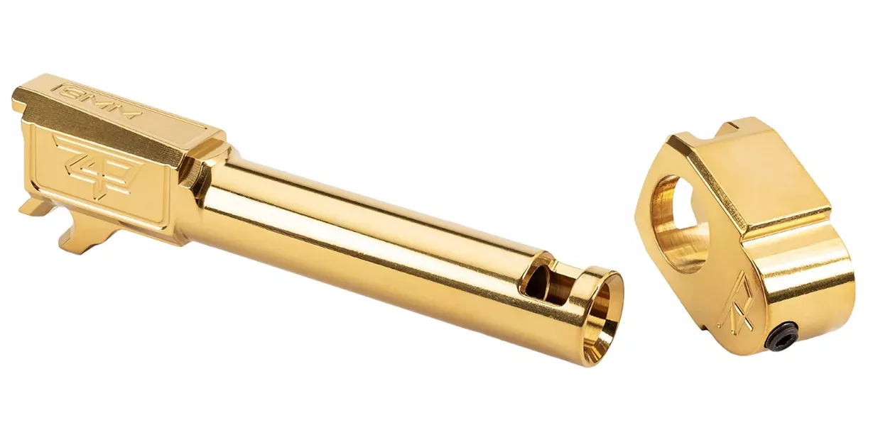 Zaffiri Precision ZP.365BTCG Sig 9mm Luger Compensated Gold TiN Stainless Steel, Fits Sig P365