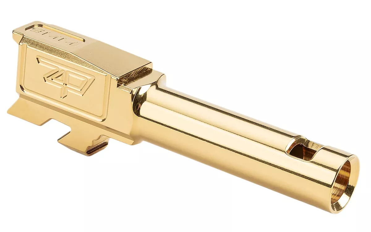 Zaffiri Precision ZP.43BCPG GlockPorted Gold TiN Stainless Steel, Fits Glock 43/43X
